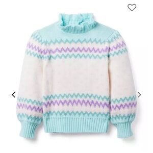 Janie and Jack Pastel Fair Isle Cowl Sweater & Matching Hat